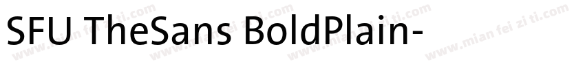SFU TheSans BoldPlain字体转换